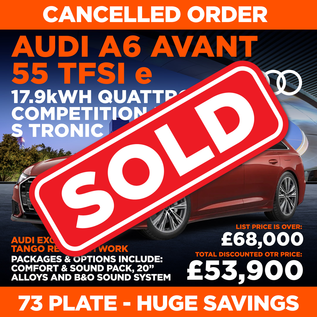 AUDI A6 AVANT 55 TFSI e 17.9kWh Quattro Competition 5dr S Tronic. SOLD